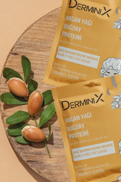 Derminix Buğday Proteini & Argan Yağı Bone Saç Maskesi - 3