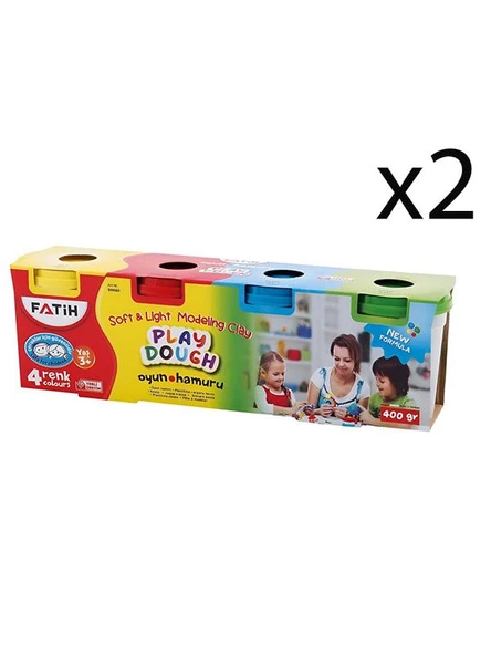 Fatih Oyun Hamuru 4 Renk 400 gr 4 Adet