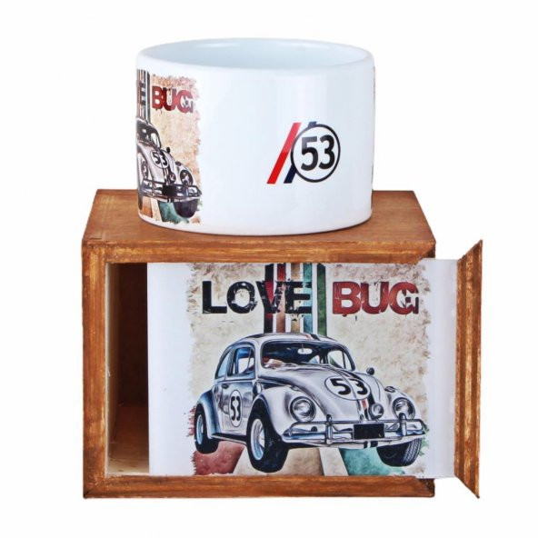 The Love Bug Araba Puf Yastık Kutulu Kupa İkili Set - 2
