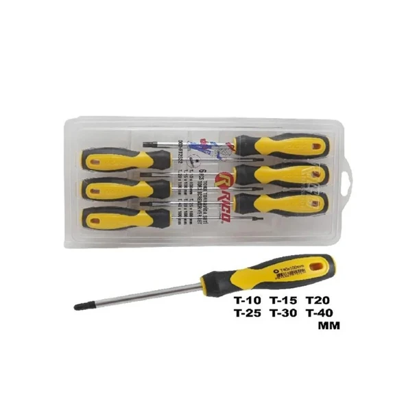 Ri̇co 6 Adet Torx Tornavida Klasik Set Delikli ürün görseli 1