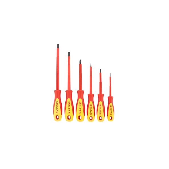 İZELTAŞ 1000V İZOLELİ ELEKTRİKÇİ TORNAVİDA SETİ 6 PARÇA ürün görseli 1