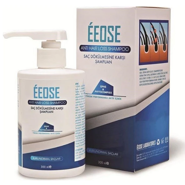 Eeose Saç Dökülmesine Karşı Kuru ve Normal Saç Şampuanı 300 ml - 1