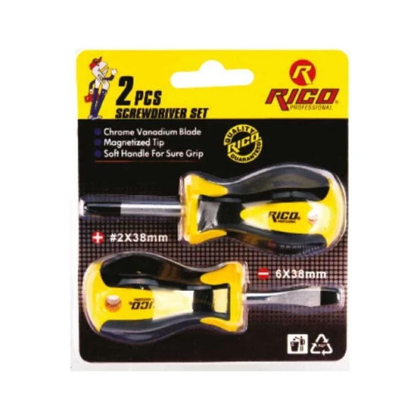 Ri̇co 2  Adet Topaç Tornavida Klasik Set ürün görseli 1