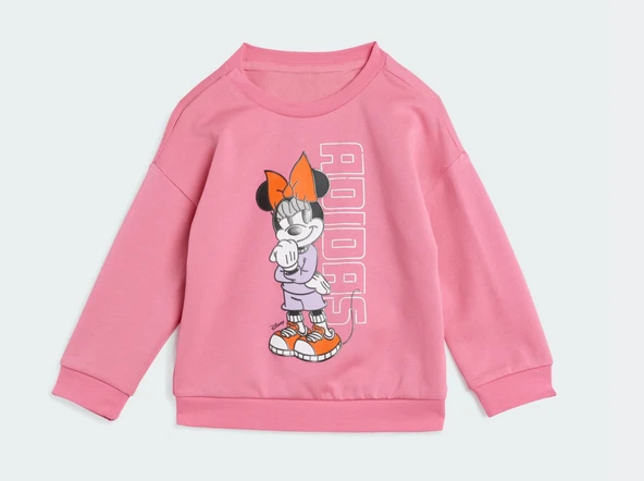 adidas Disney Minnie Mouse Bebek kız eşofman takımı  JY3470 - Resim 2