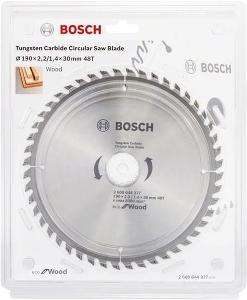 BOSCH ECOW DAİRE TEST. BIÇ. 190*30MM 24DE10'LU 2608644613 ürün görseli 1