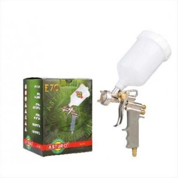ASTURO E70 2.2 MM ÜSTTEN DEPOLU HAVALI BOYA TABANCASI ürün görseli 1