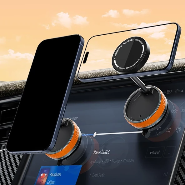 ATD-04 Güçlü Manyetik 360 Ayarlanabilir Katlanabilir, Manyetik Telefon Tutucu Stand - 3