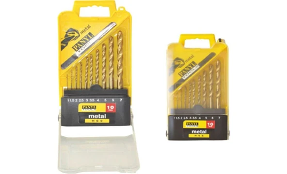 PANYI 10 PARÇALI HSS MATKAP UCU SETİ TİTAN ürün görseli 1