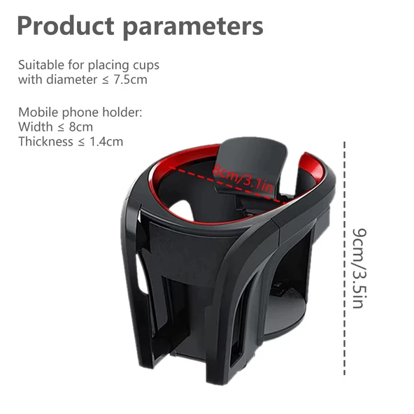 Bardak ve telefon tutacağı gri / SYBR57 - 4