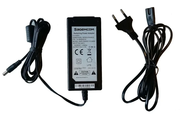 Adaptör 12V 5A 5.5x2.5mm Masa Tip Sagemcom ürün görseli 1