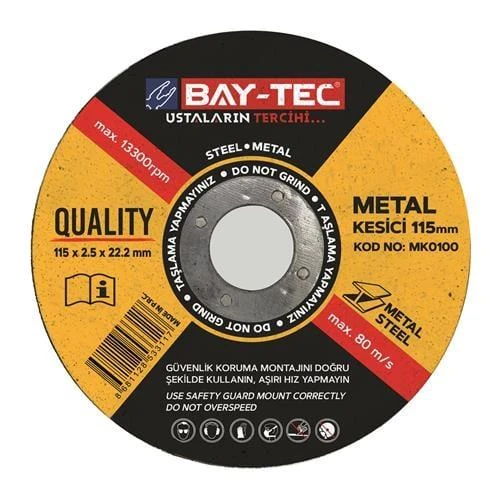 BAYTEC METAL KESİCİ 115*2,5 MM MK0100 ürün görseli 1