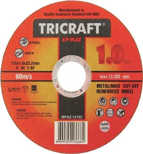 TRICRAFT 3301 115*1.0*22 MM İNOX KESİCİ TAŞ (25 Adet) ürün görseli 1