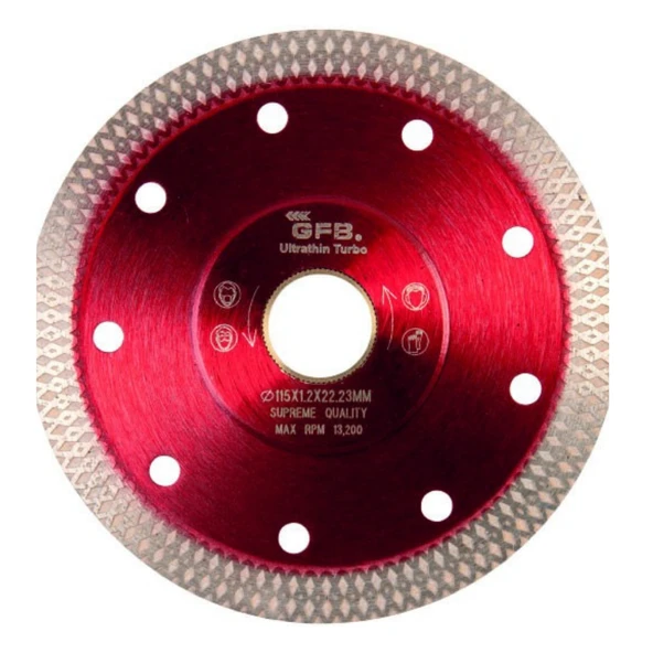 115mm ÇAPRAZ İNCE TURBO ELMAS SERAMİK-FAYANS KESİCİ ürün görseli 1