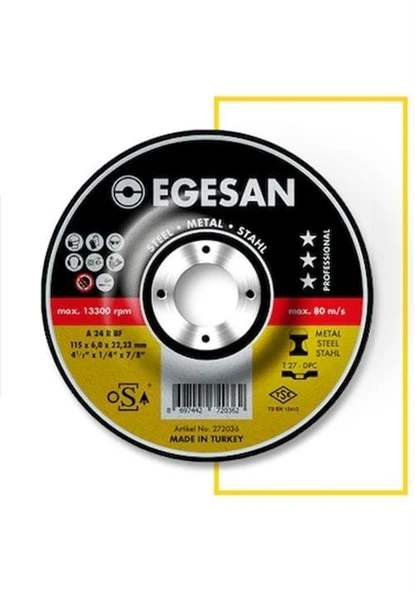 EGESAN 115*6 METAL TAŞLAMA ürün görseli 1
