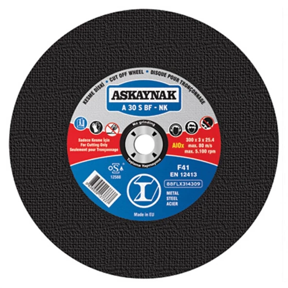 ASKAYNAK AS 300x3 mm SABİT TEZGAH KESİCİ NK ürün görseli 1