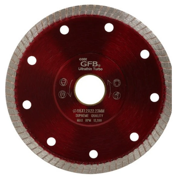 125mm İNCE TURBO ELMAS SERAMİK-FAYANS KESİCİ ürün görseli 1