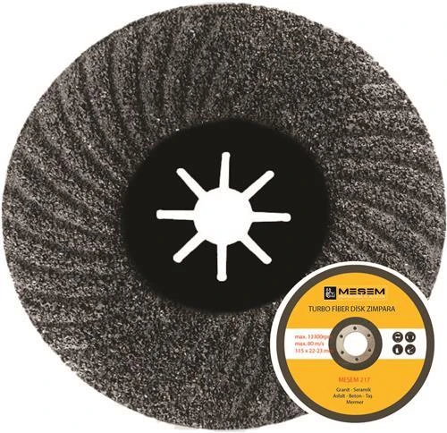 MEŞEM 217  115*22-23 MM TURBO FİBER DİSK ZIMPARA ürün görseli 1