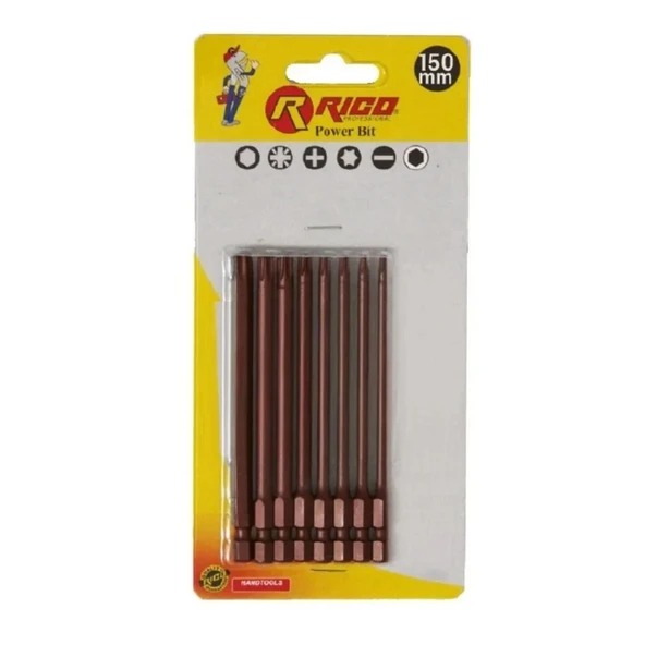 Ri̇co 8  Adet Kaplamalı Torx Bits Set 150mm ürün görseli 1