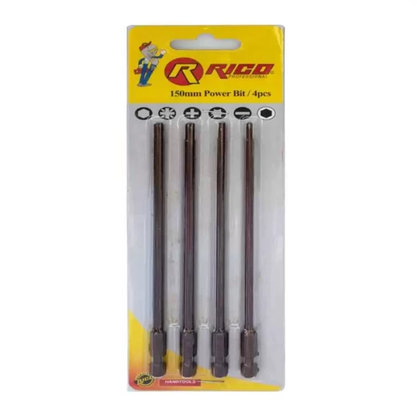 Ri̇co 4 Adet Kaplamalı Torx Bits Set 150mm ürün görseli 1