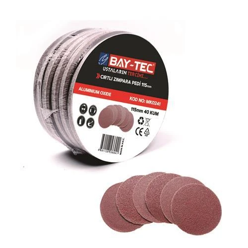 BAYTEC CIRTLI ZIMPARA PEDİ 115 MM 120 KUM MK0245 ürün görseli