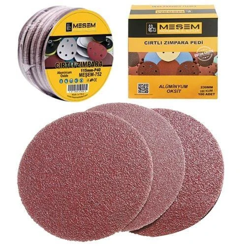 MEŞEM 752 115 MM 40 KUM CIRTLI ZIMPARA PEDİ ürün görseli 1