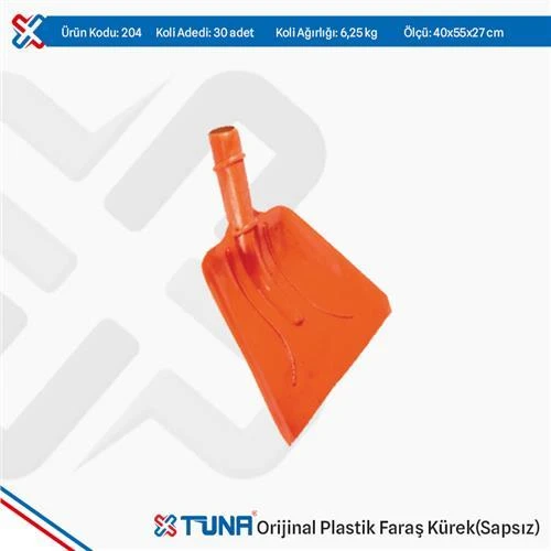 TUNA 204 ORJİNAL PLASTİK FARAŞ KÜREK SAPSIZ ürün görseli 1