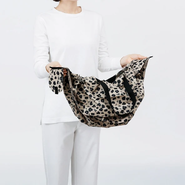 Shupatto Compact Bag - L - Paw Marks - 9