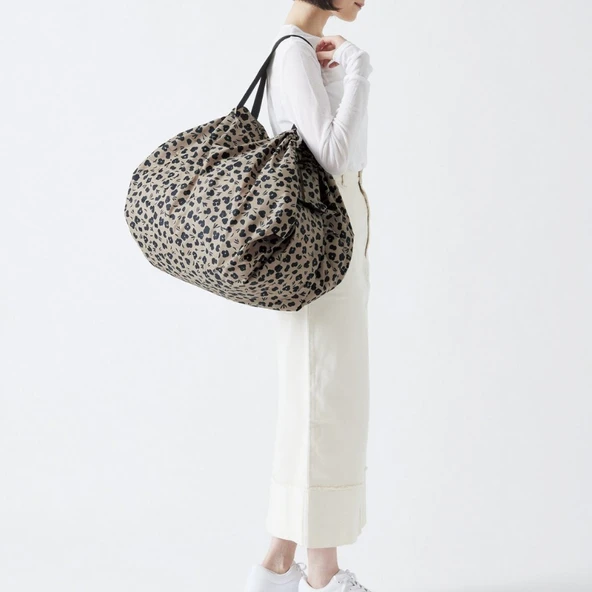 Shupatto Compact Bag - L - Paw Marks - 10