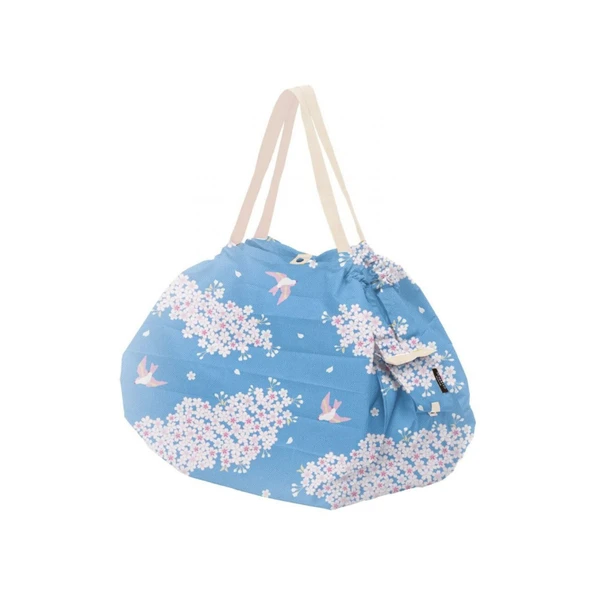 Shupatto Compact Bag - M - Hana ni Tori - 2