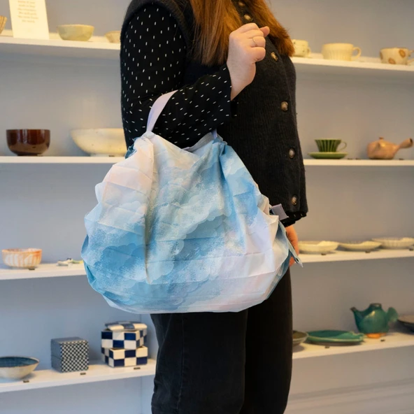 Shupatto Compact Bag - M - Sea of Clouds - 5