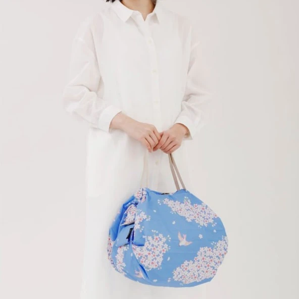 Shupatto Compact Bag - M - Hana ni Tori - 4