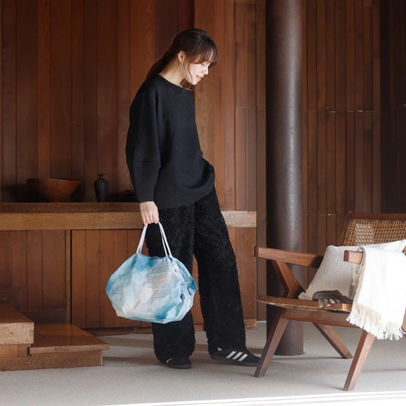 Shupatto Compact Bag - M - Sea of Clouds - 8