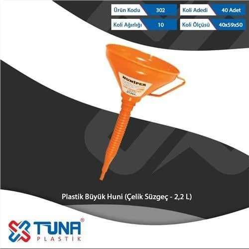 TUNA 302 PLASTİK HUNİ 2,2 LT ürün görseli 1
