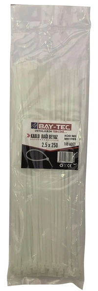 BAYTEC CIRT KELEPÇE BEYAZ 2,5*100 MK1782 ürün görseli 1