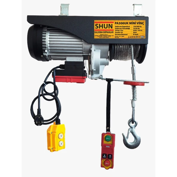 SHUN 150-300 UZAKTAN KUMANDALI MİNİ VİNÇ 750 W ürün görseli