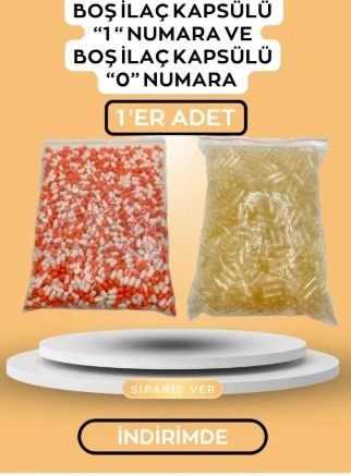 Boş İlaç Kapsülü 1 Numara ve boş ilaç Kapsülü 0 numara Daha Uyguna - 2