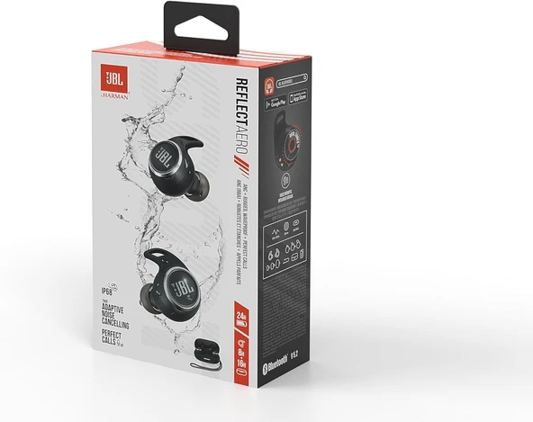 JBL Reflect Aero,Kablosuz Kulakiçi Kulaklık, Siyah - Resim 4