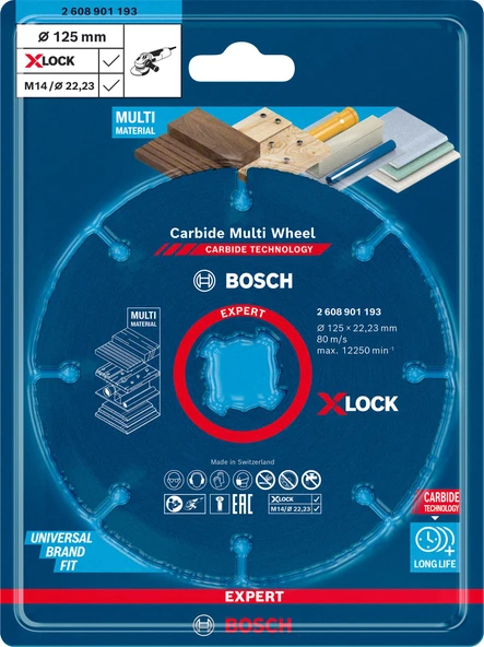 Bosch EXPERT Carbide Multi Wheel Kesici Disk 125mm - Resim 2