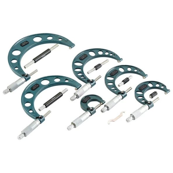 Gfb Mikrometre seti (6 Parçalı) 0-25'den 125-150'e kadar