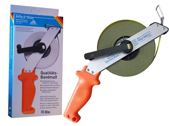 RİCHTER 20 METRE SAPLI PASLANMAZ ARAZİ METRE - Resim 2