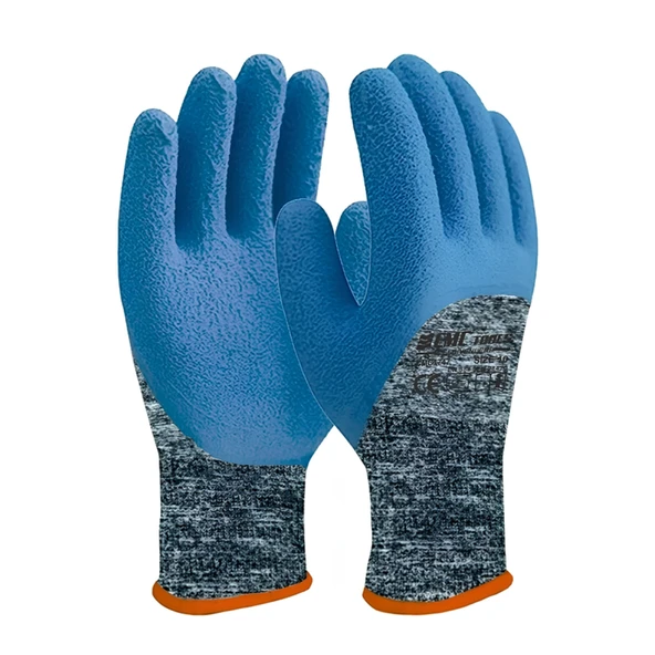 CMC 3/4 ELDİVEN GRİ - MAVİ DALGALI 1747 (12 ADET) ürün görseli 1