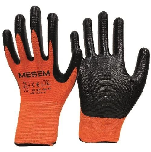 MEŞEM EL 330 TURUNCU SİYAH ZEBRA ELDİVEN 1/2 ürün görseli 1