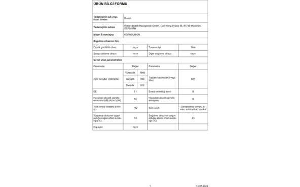 Bosch KGP86AXB0N B Enerji Sınıfı 621 Lt No Frost Buzdolabı Siyah Inox - 5