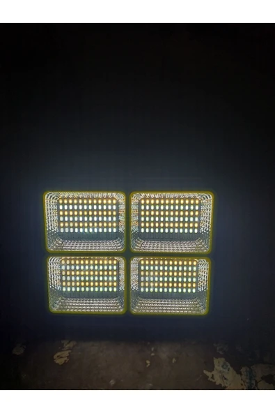 Forlife FL-3239 Güneş Enerjili Solar 200w Watt Led Projektör Taşınabilir Sarı Beyaz  Işık Lamba - 6