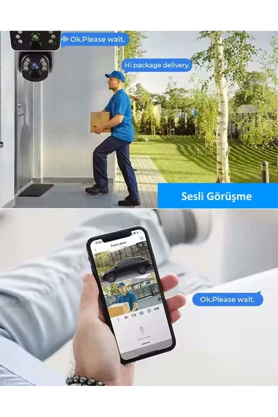 O-KAM Okam 3915-s 4g 6mp Çift Lens Sim Kartlı Güneş Enerjili Güvenlik Kamerası - 3