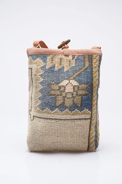 Rmz Home Decor Kadın Kilim & Dokuma Desenli El Yapımı Omuz Çantası - 4