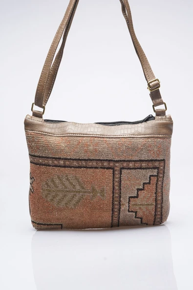 Rmz Home Decor Kadın Kilim & Dokuma Desenli El Yapımı Omuz Çantası - 4