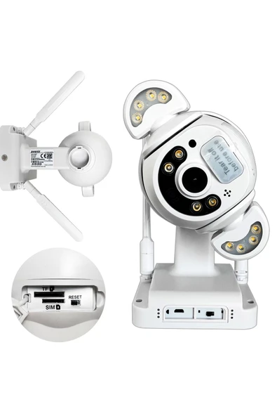 AVENİR Avenir Av-s420 Solar Smart Güvenlik Kamerası 4g Sim 2mp Wi-fi Ptz Renkli Gece Görüş Dış Mekan - 2