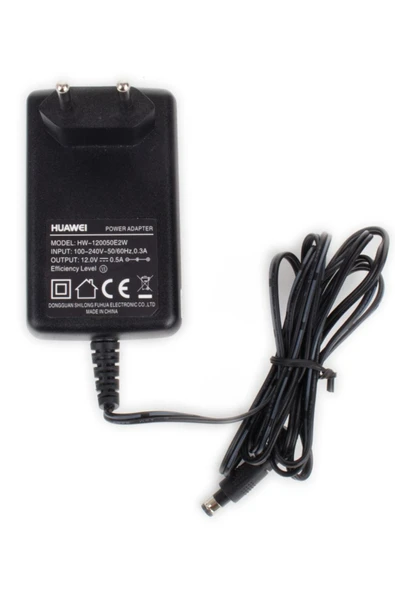 Devre Dünyası Huawei 12V 0.5A Modem ve Arduino Uyumlu Plastik Kasa Priz Tipi Adaptör HW-120050E2W