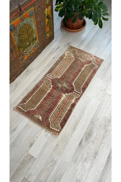 Rmz Home Decor El Dokuma Yastık, Kilim Paspas, Anadolu Paspas Halı, Vintage Kilim